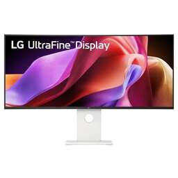 LG 39.7" Монитор UltraFine 40U990A-W, 5120x2160, IPS, 120Гц, 2хHDMI, 1хDP, изогнутый, белый [40u990a-w.aruz]