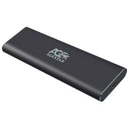 AGESTAR Внешний корпус SSD 31UBNV1C NVMe USB3.1 алюминий серый M2 2280 M-key