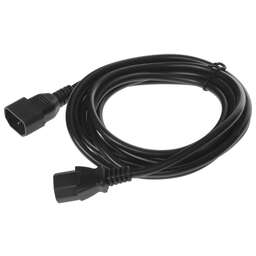 KINGPRICE Кабель-удлинитель KP-PC-C13-C14-3m IEC C13 IEC C14 3м черный