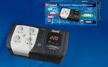 Стабилизатор UNIEL (09622) U-ARS-1000/1 серия Standard - Expert 1000 ВА