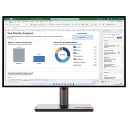 LENOVO Монитор 27" ThinkVision P27h-30 черный IPS LED 6ms 16:9 DVI HDMI матовая HAS Piv 1000:1 350cd 178гр/178гр 2560x1440 60Hz DP 2K USB 7кг
