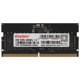 KINGSPEC Память DDR5 8GB 4800MHz KS4800D5N11008G RTL PC5-38400 CL40 SO-DIMM 288-pin 1.1В single rank Ret