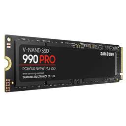 SAMSUNG Твердотельный накопитель SSD 990 PRO Black M.2 2280 1TB Client PCI-E Gen4 x4, 7450/6900, TBW 600, DWPD 0.33,TLC