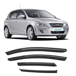 CORSAR Дефлекторы Kia Ceed I 07-12 хетчбек, нак., 4шт