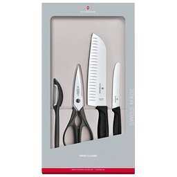 VICTORINOX Набор ножей кухон. Swiss Classic Kitchen Set, 4 pieces 6.7133.4G (6.7133.4G) компл.:4предм. черный подар.коробка