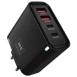 MORE CHOICE (4620202555649) NC95 2USB+2Type-C 3.0A PD 65W Black