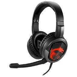 MSI Наушники с микрофоном Immerse GH30 черный 1.5м накладные оголовье (S37-2101010-SV1)