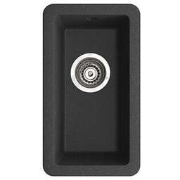 MAUNFELD FADO, 425 100 002, цвет BLACK(черный), мойка врезная,гранит,одна чаша(1b), 260х460х155