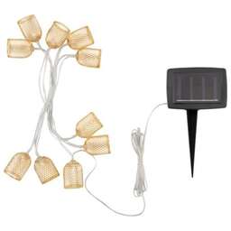 LAMPER (602-240) Каскад Lamper Ночная Лампада LED 6 м с выносной солнечной панелью 1 м и аккумулятором, IP65, 2 режима работы: мигание и постоянное те