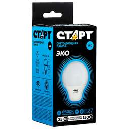 СТАРТ (464) LEDGLSE27 25W 65 WS 10/101 черный