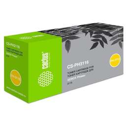 CACTUS Картридж лазерный CS-PH3116 109R00748 черный (3000стр.) для Xerox Phaser 3116