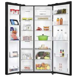 HAIER Холодильник двухкамерный HRF-600DM7RU Side by Side, инверторный серебристый