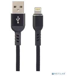 PERFEO (I4316) USB A вилка - Lightning вилка, 2.4A, черный, длина 1 м., Light Premium