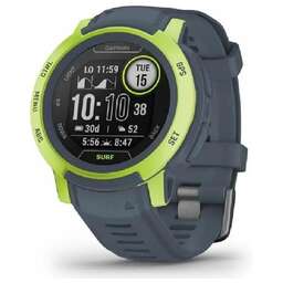 GARMIN Смарт-часы Instinct 2 SURF, 46мм, 1.2", темно-серый/темно-серый/зеленый [010-02626-02]