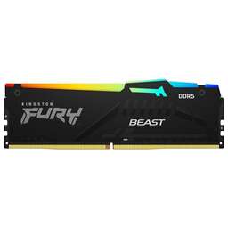 KINGSTON Модуль памяти 8GB DDR5 5600 DIMM FURY Beast Black RGB EXPO Non-ECC, 1RX16 36-38-38 1.25V 288-pin 16Gbit