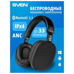 SVEN AP-B325MV, черный (Bluetooth, ANC, 400mAh)