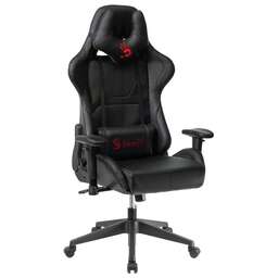 A4TECH Кресло игровое Bloody GC-500 черный эко.кожа крестов