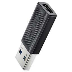 ACEFAST Адаптер J2, USB Type-C (F) - USB (m), 2.4A, черный [af-j2-bk]