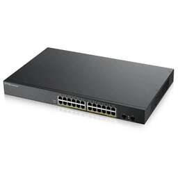 ZYXEL Коммутатор GS190024HPV2-EU0101F (L2) 24x1Гбит/с 2SFP 24PoE+ 170W управляемый